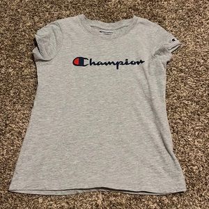 And gray champion girls large shirt.